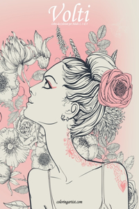 Volti Libro da Colorare per Adulti 1, 2 & 3