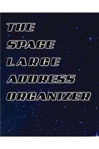 The Space Large Address Book: Galaxy Cover: (8x10) Extra Large Size for Seniors - 360 Contacts (Vol 1)