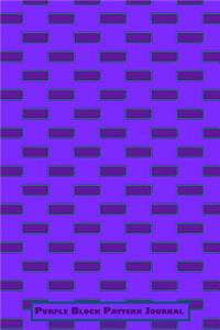 Purple Block Pattern Journal