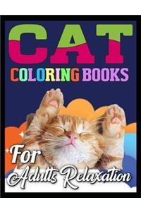 cat coloring books for adults relaxation
