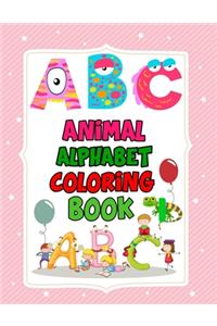 Animal Alphabet Coloring Book