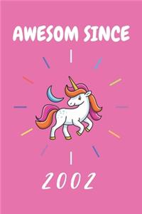 Awesom Since 2002 Unicorn