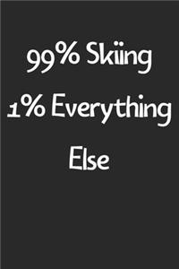 99% Skiing 1% Everything Else