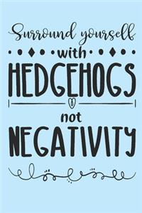 Surround yourself with hedgehogs, not negativity.