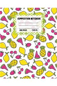 Composition Notebook Wide Ruled