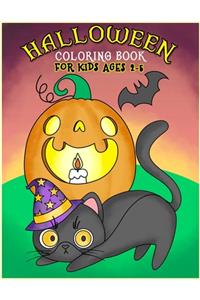 Halloween Coloring Book for Kids Ages 2-5