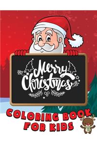 Merry Christmas Coloring Book For Kids