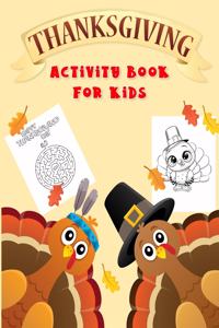 Thanksgiving Activity Book For Kids
