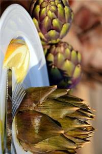 Artichoke and Lemons on a Plate Journal