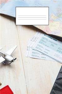Travel Blank Paper Book - Travel The World
