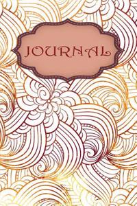 Gold-Brown Wavy Vibrant Journal