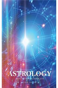 Astrology Monthly Note Planner 2019 1 Year Calendar