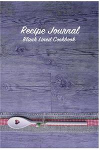 Recipe Journal Blank Lined Cookbook