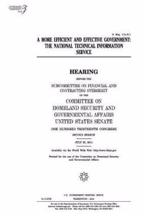 A More Efficient and Effective Government