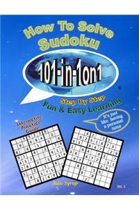 Sudoku 101-In-1on1: How to Solve Sudoku Step by Step (Big)