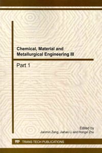 Chemical, Material and Metallurgical Engineering III