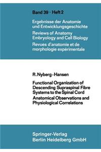 Functional Organization of Descending Supraspinal Fibre Systems to the Spinal Cord