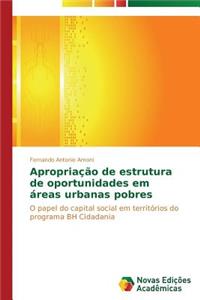Apropriação de estrutura de oportunidades em áreas urbanas pobres