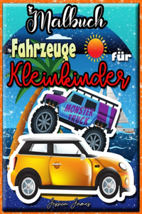 Fahrzeuge Malbuch für Kleinkinder