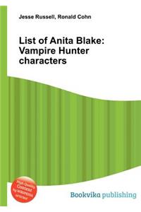 List of Anita Blake