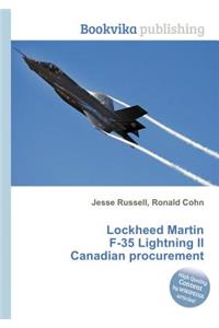 Lockheed Martin F-35 Lightning II Canadian Procurement