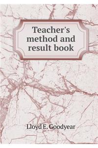 Teacher's Method and Result Book