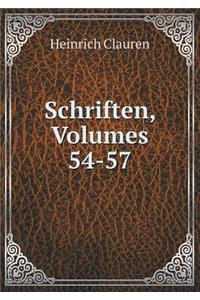 Schriften, Volumes 54-57