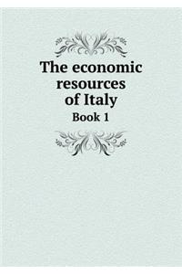 The Economic Resources of Italy Book 1