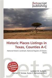 Historic Places Listings in Texas, Counties A-C