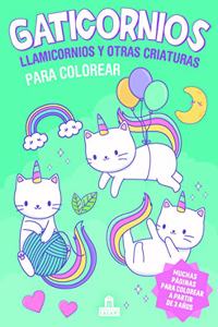 Gaticornios, llamicornios y otras criaturas para colorear
