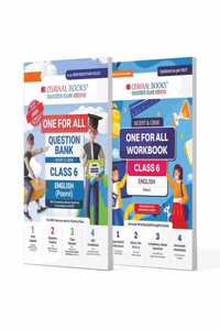Oswaal One For All Question Bank + One For All Workbook (NCERT & CBSE) Class 6 English (Set Of 2 Books) | For Latest Exam