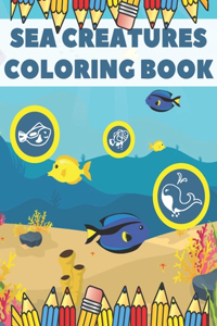 Sea Creatures Coloring Book