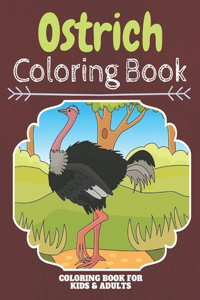 Ostrich Coloring Book