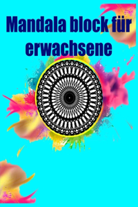 Mandala block für erwachsene