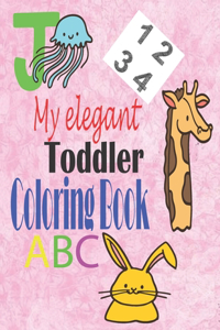 My elegant Toddler Coloring Book ABC