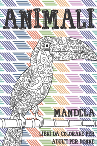 Libri da colorare per adulti per donne - Mandela - Animali