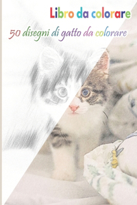 Libro da colorare 50 disegni di gatto da colorare