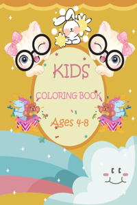 Coloring Book For Kids Age 4-8: Encouraging Unicorn, Mermaid, Space, Dole And Many More To Color for Kids To Celebrate Holiday.