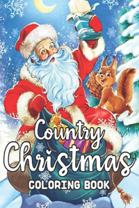 Country Christmas Coloring Book