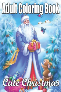 Adult Coloring Book Cute Christmas