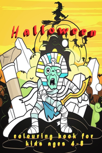 Halloween coloring book for kids ages 4-8