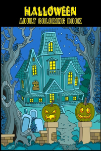 Halloween Adult Coloring Book