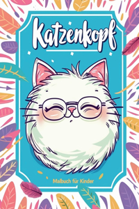 Katzenkopf - Malbuch für Kinder