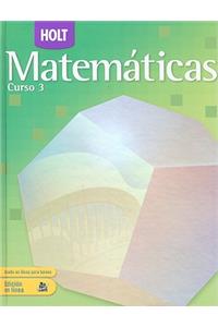 Holt Matematicas, Curso 3