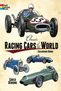 Classic Racing Cars of the World Coloring Book