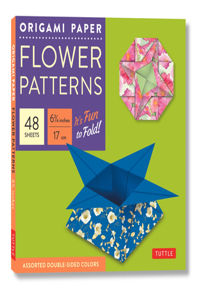 Origami Paper 6 3/4 (17 CM) Flower Patterns 48 Sheets