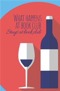 What Happens at Book Club Stays at Book Club Journal