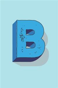 Letter B Monogram Notebook