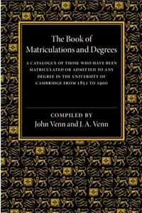 Book of Matriculations and Degrees