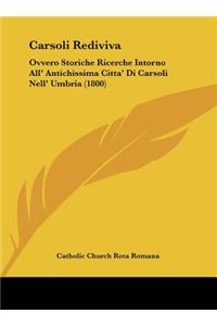 Carsoli Rediviva